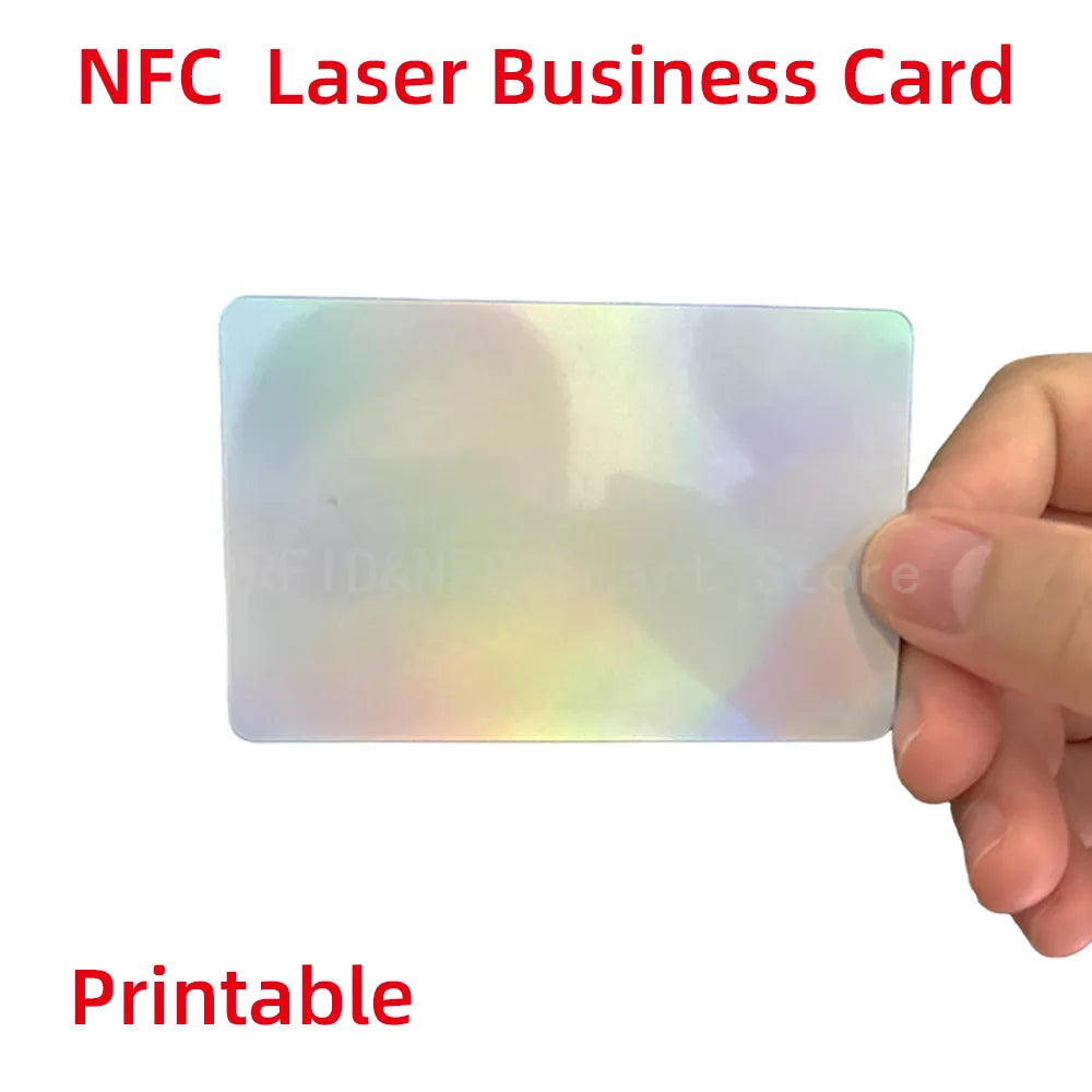 5pcs NFC Laser Business Cards PVC Material 13.56MHz RFID Access Control NTG 213 NFC Card Personalized  Laser NFC Business Card