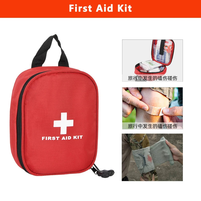 Portable Outdoor Travel Camping Medicine Emergency Survival Kit Layered Storage First Aid Bag Family First Aid Kit