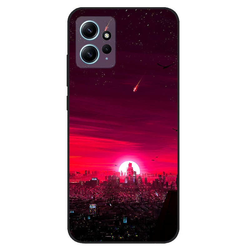 For Xiaomi Redmi Note 12 4G 2023 Case Global TPU Silicone Soft Black Bumpers Shockproof Coque for Redmi NOTE 12 Note12 4G Capa