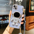 Crossbody Lanyard Astronaut Bracket Plating Case for Samsung Galaxy A14 A24 A34 A54 A04 A04E 4G 5G Silicone Cover