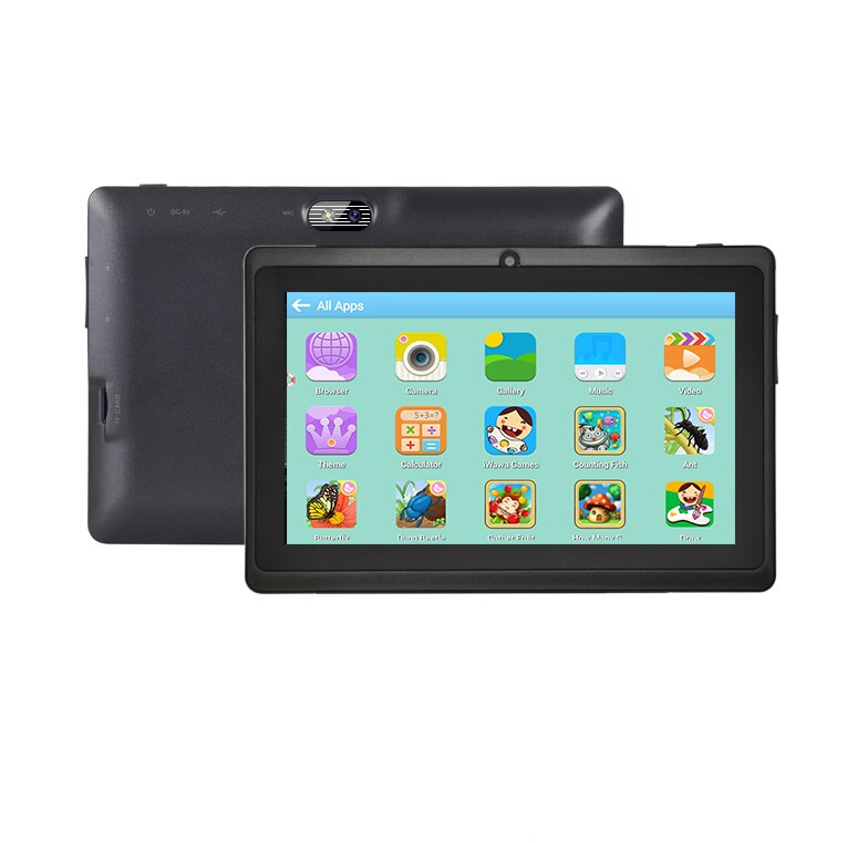 XGODY 7 Inch Android Kids Tablet PC For Study Education 64GB ROM Quad Core WiFi OTG 1024x600 Children Tablets With Tablet Case