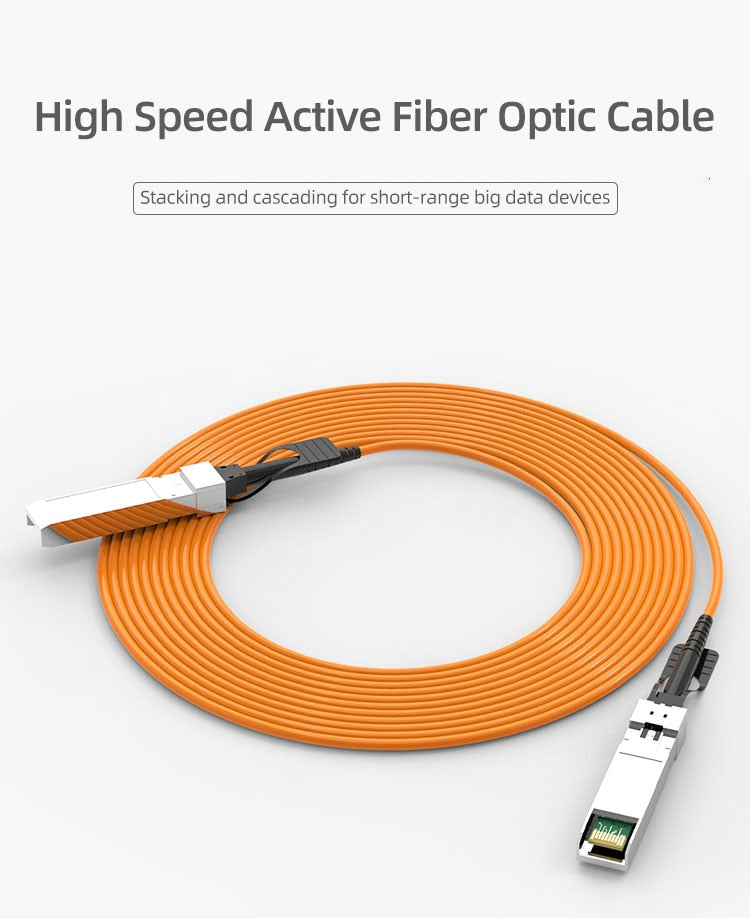 10G SFP+ to SFP+AOC OM2 3M/5M/7M LSZH 10GBASE Active Optical SFP Cable(AOC) for Cisco,MikroTik,Ubiquiti...Etc Switch Fiber Optic