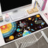 Space Planet Gaming Mouse Pad Deskpad Large Rubber Keyboard Pad Surface for Computer Mouse Non-slip Locking Edge Computer Mat