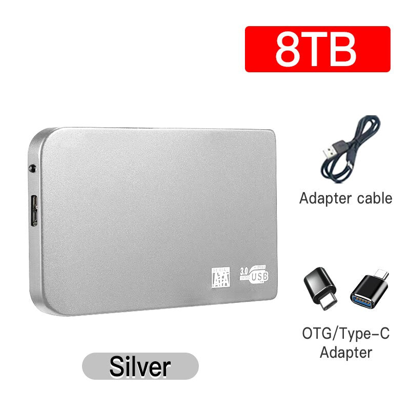 Original Hard Drive Portable SSD 1TB 2TB Solid State External Drive USB3.0 Interface High-speed Hard Disk for Notebook/Desktop