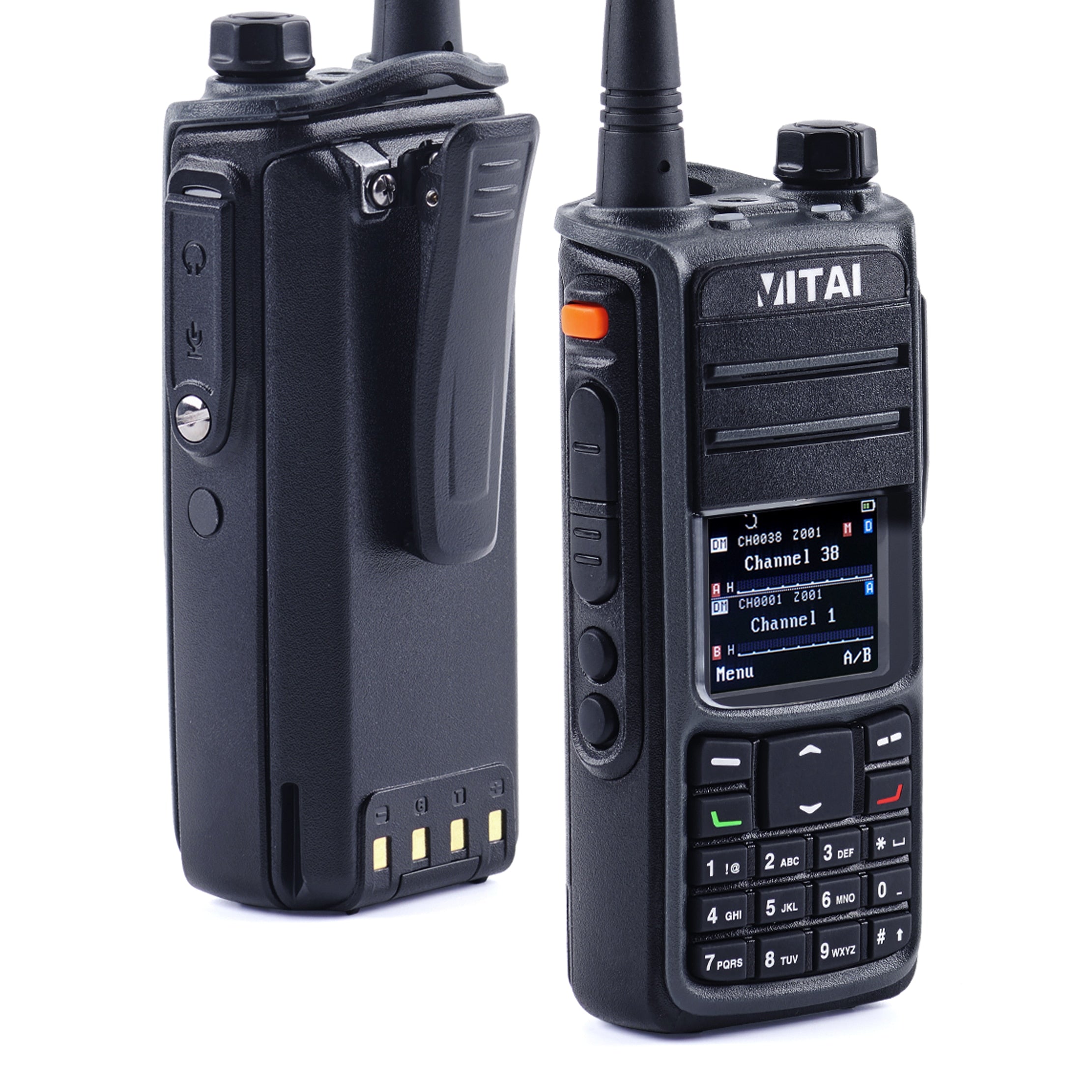VITAI VDG-UV008 Two Way Radio Dual Band DMR Digital Radio With AES256 Encryption 10W Power Waterproof IP67 Walkie-talkie GPS