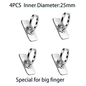 DEAHAN 304 Stainless steel finge ring cell phone holder stand 360 Adjustable hook Ring finger Kickstand For smartphone Bracket