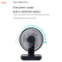 Portable Mini Fan Auto Rotation Desk Fan 4 Speed Wind Mute Adjustable Air Coolers Rechargeable For Office Home Desktop Office