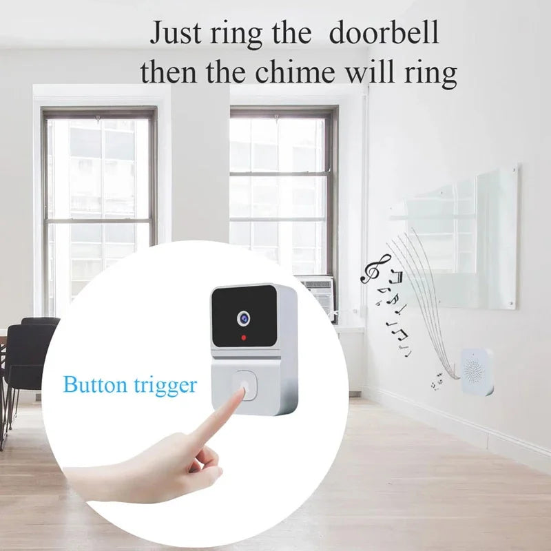 Tuya WiFi Video Doorbell Wireless HD Camera 480P Smart Home  Security Protection Two Way Intercom Night Vision Smart Doorbell