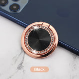Luxury 360 Degree Universal Finger Ring Phone Holder Smartphone Magnet Metal Spin Rotatable Socket for Magnetic Smartphone Stand
