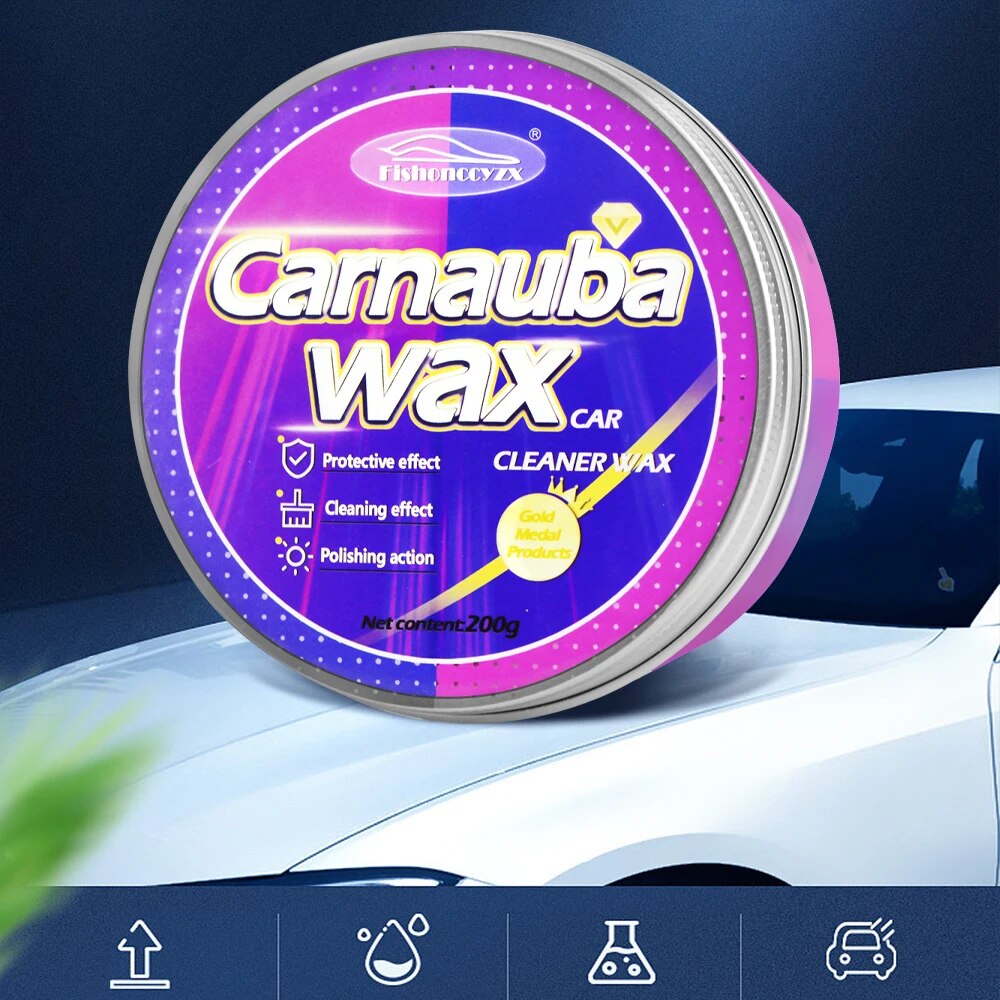 Car Wax Auto Paint Care Carnauba Paste Wax Brazilian Polishing Wax Paste High Gloss Shine Super Hydrophobic Coating Glazing