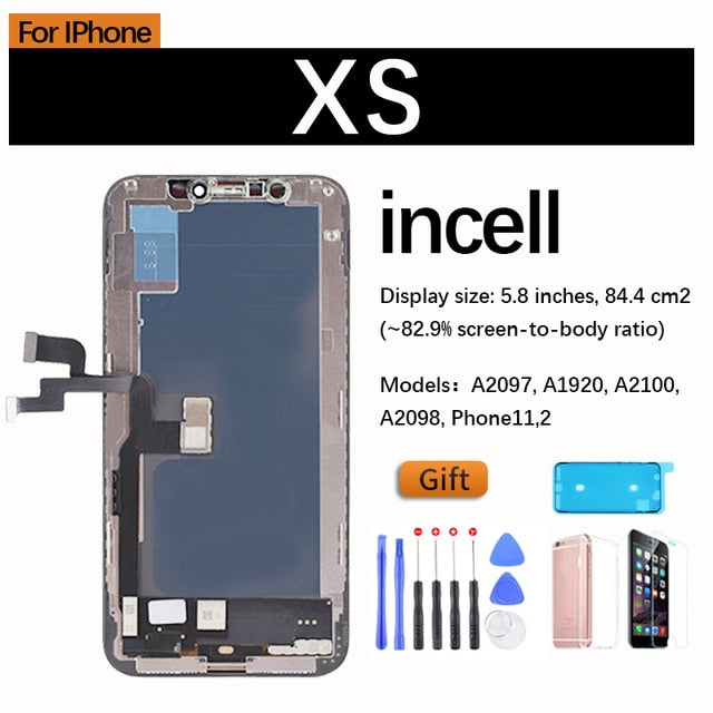 OLED Display For iPhone X XR XS 11 12 11 pro Max TFT Screen Replacement For iphone xs max 11 pro LCD Display,3D Touch True Tone