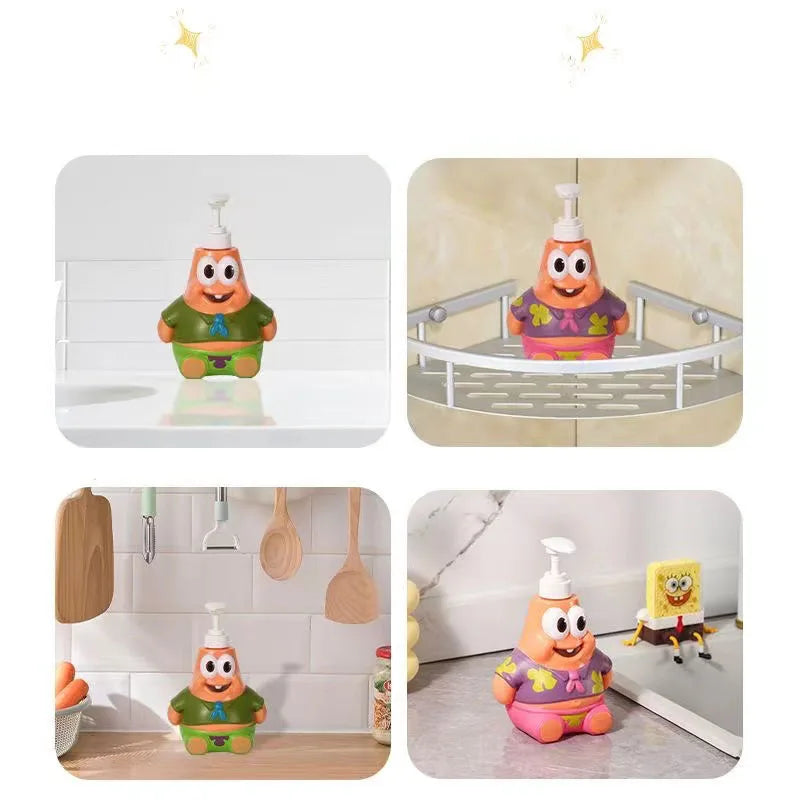 Kawaii Pie Big Star Bottling Kitchen Soap Dispenser Hand Sanitizer Dish Soap Bottle Bathroom Shampoo Shower Gel Press Bottle