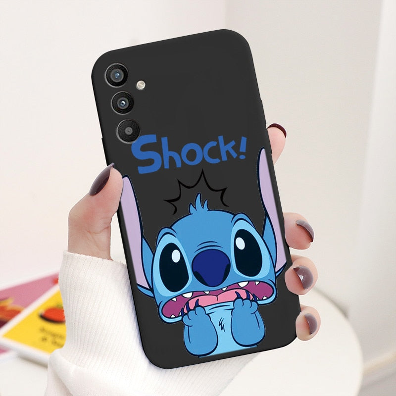 For Samsung Galaxy A34 5G Case 6.5" Soft TPU Back Cover Cute Stitch Lilo Disney Coque For Samsung A 34 A34 SM-A346E Funda Bumper