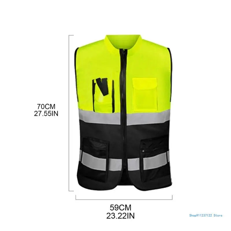 High Visibility Vest Construction Vest Clothing for Men Women Universal Size