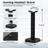 Headphone Holder RGB Backlight Head Mounted Headset Stand Rack Desktop Organizer Vertical Bracket Hanger display stand