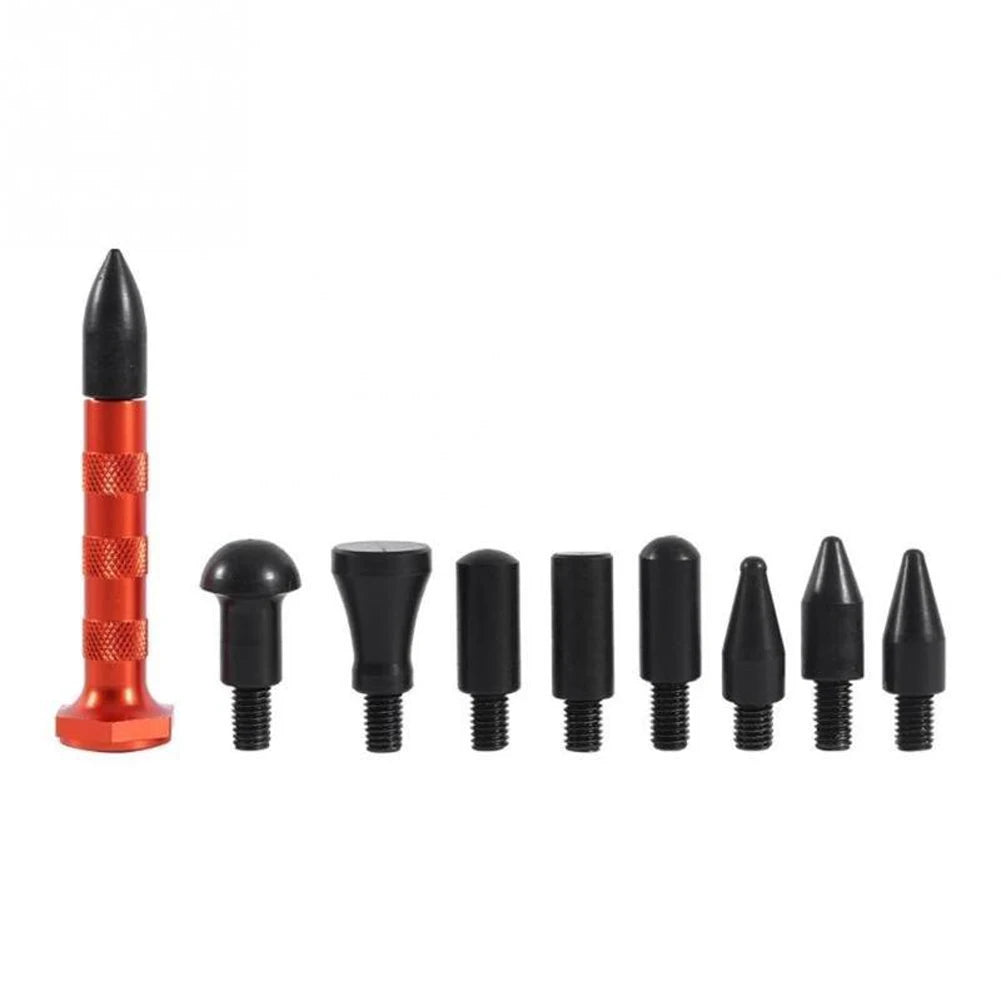 Auto Body Dent Repair Tool 8 Parts Head Car Dings Tabs Down Repair Puller Nylon Car Bumping Level Hammer Car Body Repair Tools