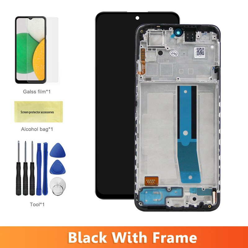 6.43" AMOLED Screen Replacement for Xiaomi Redmi Note 11 2201117TG Lcd Display Digital Touch Screen with Frame for Redmi Note 11