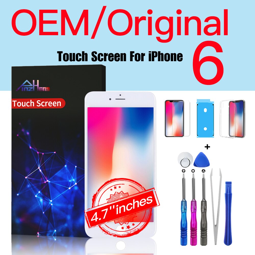 PINZHNEG Original High Quality INCELL LCD OEM For iPhone 6 Display 6S 7 8 PLUS SE 2020 Replacement Screen 10 Years Warranty
