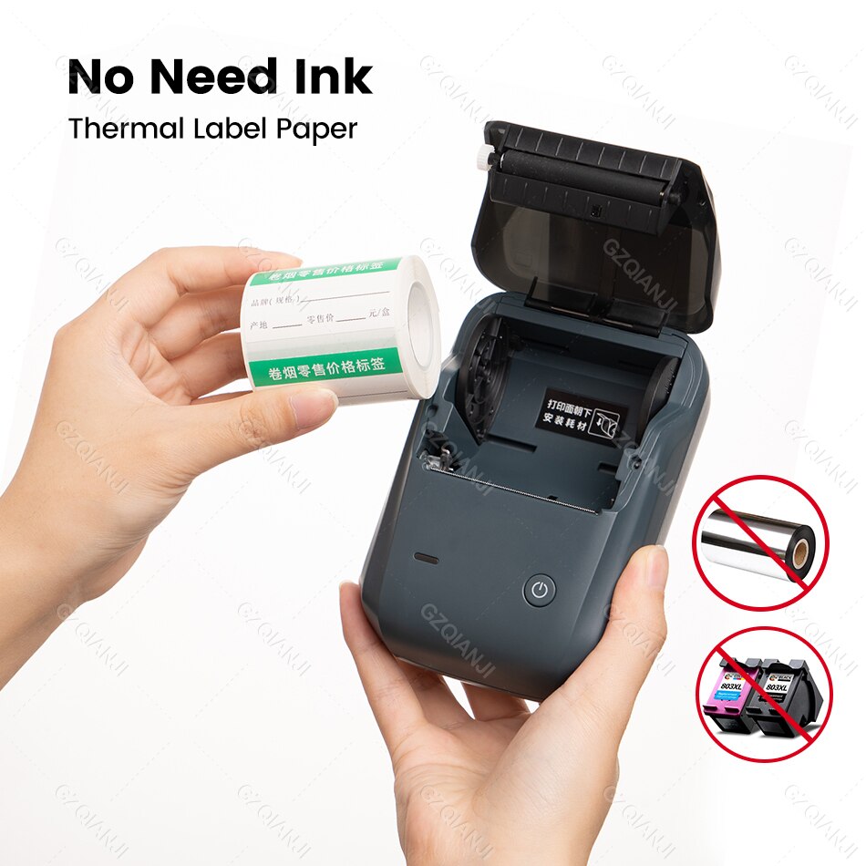 NiiMbot B1 Label Sticker Tag Price Printer with Paper Roll Waterproof Anti-Oil Tear-Resistant Price Tag Scratch-Resistant Papers