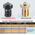 Compatible With E3D V6 Dragon 3D Printer Hotend High Flow Bimetal Heatbreak For V6 Jead 12V 24V 0.4mm Pursai3 MK3 Titan Extruder