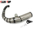 JISO Motorcycle Exhaust System 90cc-125cc V8 DIO AF18 Exhaust For Honda AF17 AF23 AF24 AF28 AF52 AF25 JISO Pipe Muffler