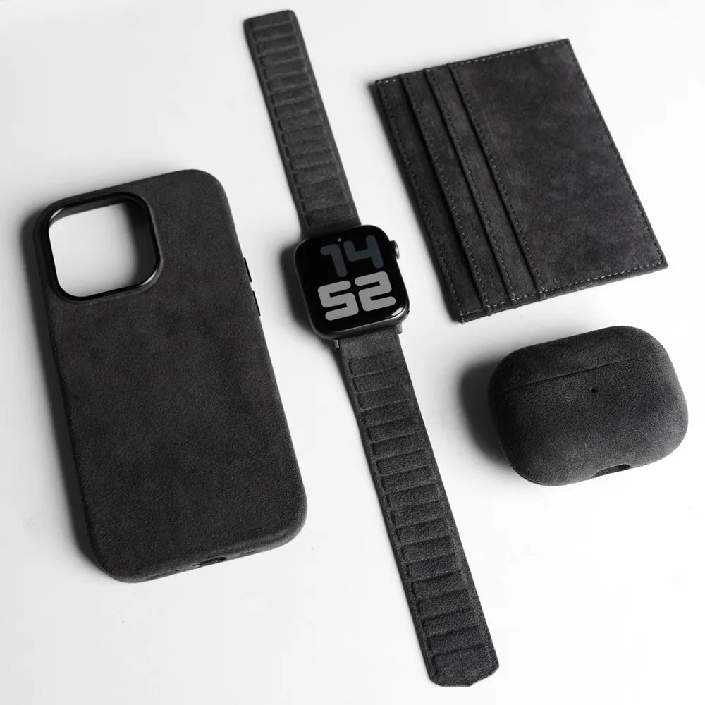 Magnetic ALCANTARA Strap for Apple Watch Ultra 2 Band 49mm 45mm 44mm 41mm Suede Leather Accessories for iWatch 9 8 7 6 5 SE