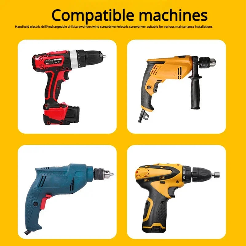 9pcs 5-13mm Hexagon Nut Driver Drill Bit Socket Screwdriver Wrench Set Adapter for Electric Screwdriver Handle Tool