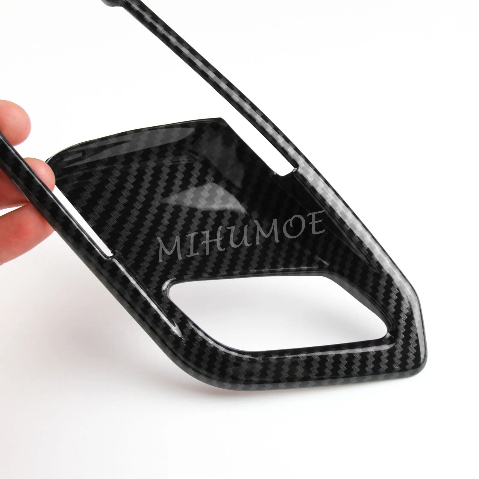 For BMW 3-Series G20 Sedan G21 Wagon 2019 2020 2021 2022 LHD Carbon Fiber Interior Door Handle Surrounds Cover Trims Accessories