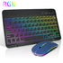 RGB BT Keyboard and Mouse Combo Rechargeable Wireless Blue-tooth Keyboard Mouse Russian Spanish Backlight Keyboard and Mouse Set