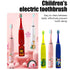 Children's Cartoon Colorful Electric Toothbrush 12Pcs Replacement Heads Ultrasonic Rechargeable Soft Hair Cleaning Brush for Kid