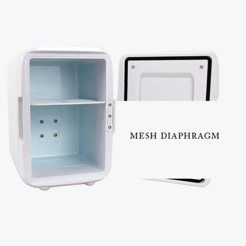 Car Refrigerator Mini Portable Fridge 4 Liter Cosmetic Fridge Mini Desk Fridge Cooler And Warmer For Skin Care Cosmetics