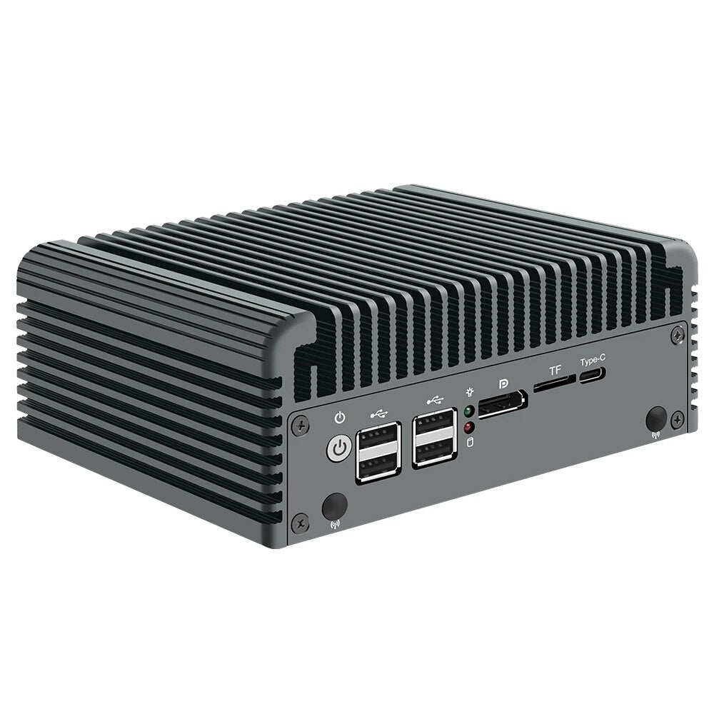 12th Gen 5xi226-V Firewall Appliance 2.5G Router Intel i3 N305 N200 N100 DDR5 2*NVMe 2*SATA3.0 Fanless Mini PC ESXi Proxmox Host