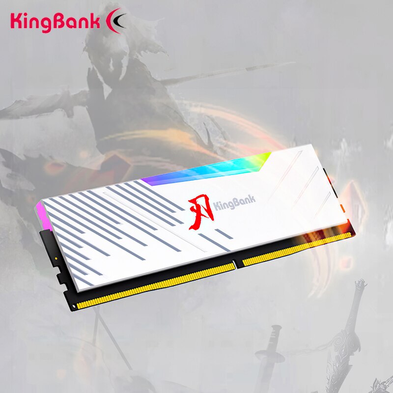 Kingbank DDR5 RGB Memory Module 6000 6400mhz 16GB 32/64GB Desktop Computer ram Memory Memoria RGB Light Strip CJR Granules Hynix