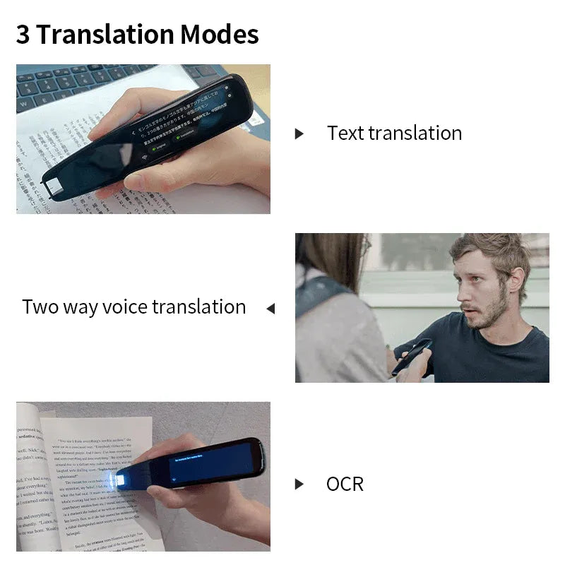Scan Reader Pen 3 PRO Translatorand Reading Pen for Dyslexia Autism Smart Voice Scan Translator Pen 112 languages translation