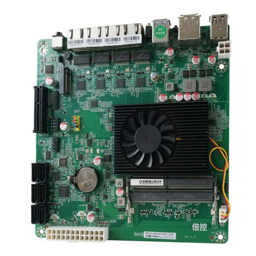 IkuaiOS Industrial Develop Motherboard ITX Custom Celeron N5100 N5105 4x2.5GE 1xNVMe 6xSATA 1xPCIe Support DIY FreeNAS Own Cloud