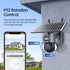 6MP 4G SIM Card 10W Solar Powered Camera HD 3K wireless Outdoor Security Protection Surveillance Cameras PTZ/12X ZOOM CCTV Cam