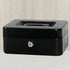 Locking Small Steel Cash Box with Lock Cash Drawer Tray Locking Cover Small Safe Lock Box with Key