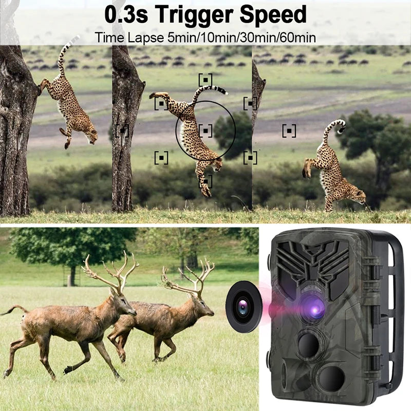 Practical Outdoor Hunting Camera Night Vision Wildlife Tracking Surveillance Camera Camera Wild Animal Detector Trail Camera