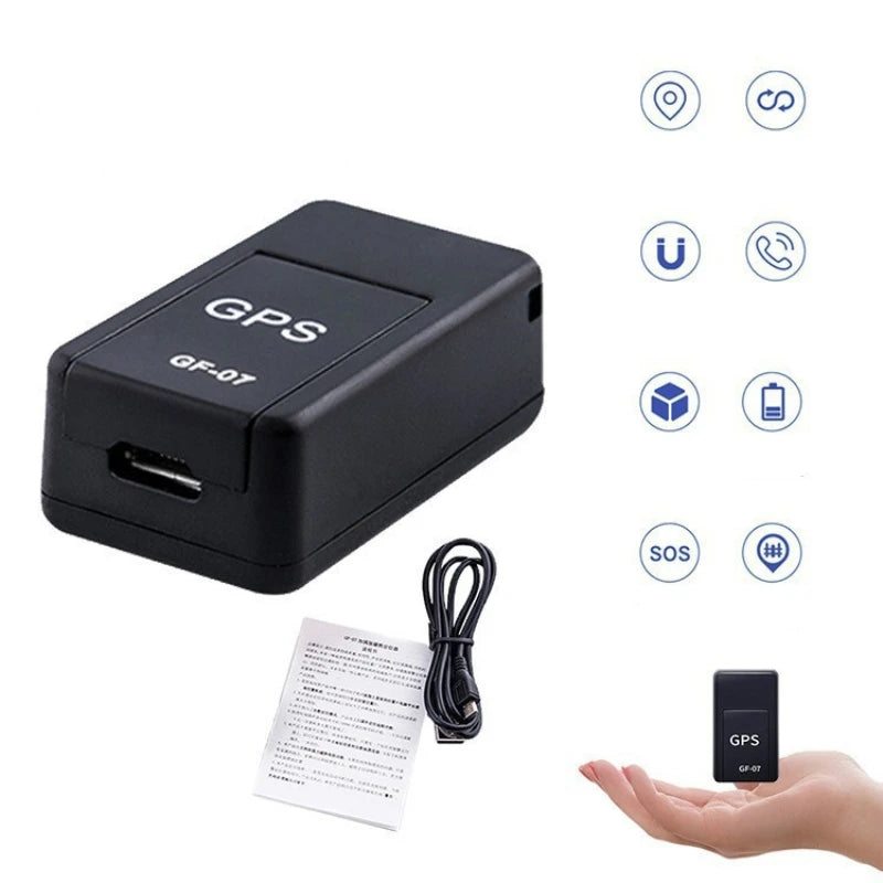 GF-07 Mini GPS Tracker Long Standby Magnetic SOS Tracking Device For Vehicle/Car/Person/Pet Location Tracker Real-time Locator