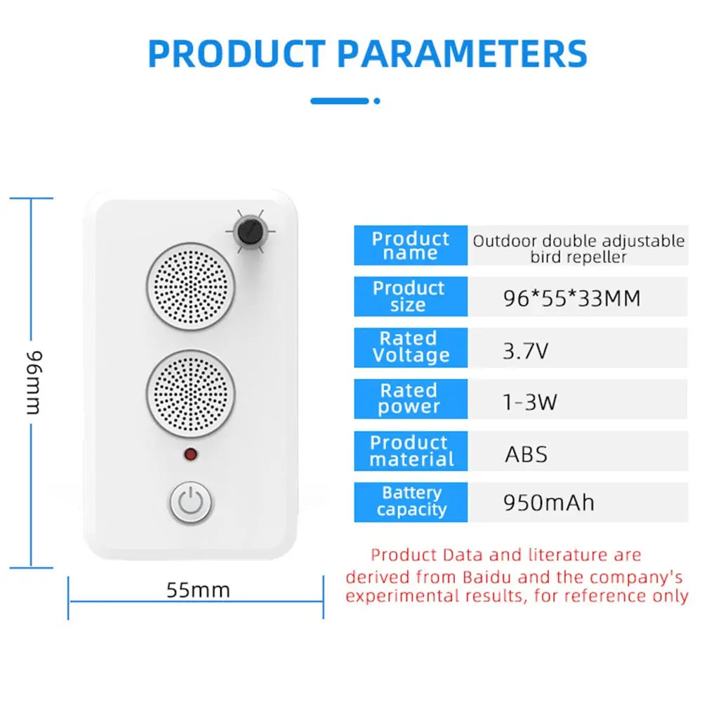 Ultrasonic Pest Repeller Removable Rechargeable Mouse Drive Household Bat Proof Electronic Drive Away Rats Rat Killing Artifact