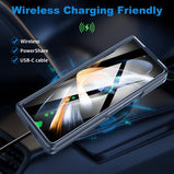 Shockproof Armor Case for Samsung Galaxy Z Fold 4 Built-in Kickstand Full Hinge Protection Rugged Protective Screen Protector