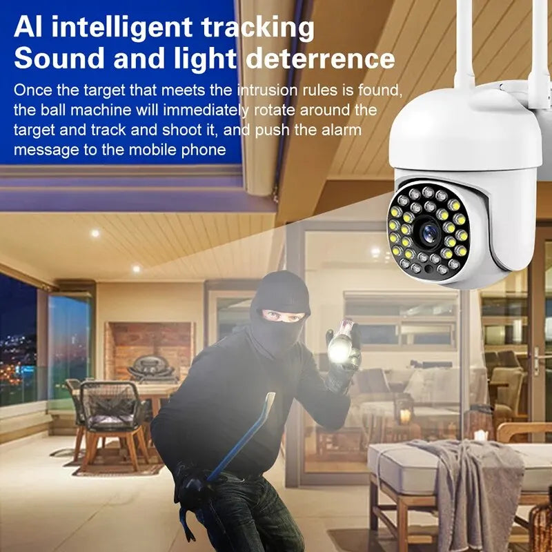 DBIT Wifi Survalance Camera A13 Security Protection IP Camera 1080P 360° Panorama Night Vision Intercom Camcorder