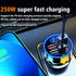 250W 4 Ports USB Car Charger Fast Charging PD Quick Charge 3.1 USB C Car Phone Charger Adapter For iPhone 14 Pro Samsung