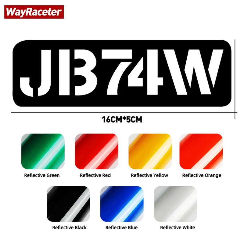 2 Pcs Reflective Hood Bonnet Side Fender Window Trunk Sticker JB74W Graphics Vinyl Decal For Suzuki Jimny Accessories 2022 2023