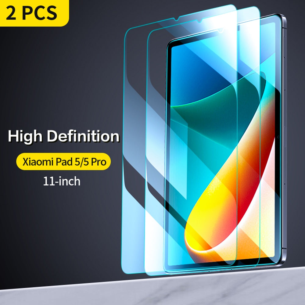 SmartDevil 2PCS Glass for Xiaomi Mi Pad 6 5 Pro Tempered Glass Tablet Protective Film for Xiaomi Mi Pad 6 5 Screen Protector HD