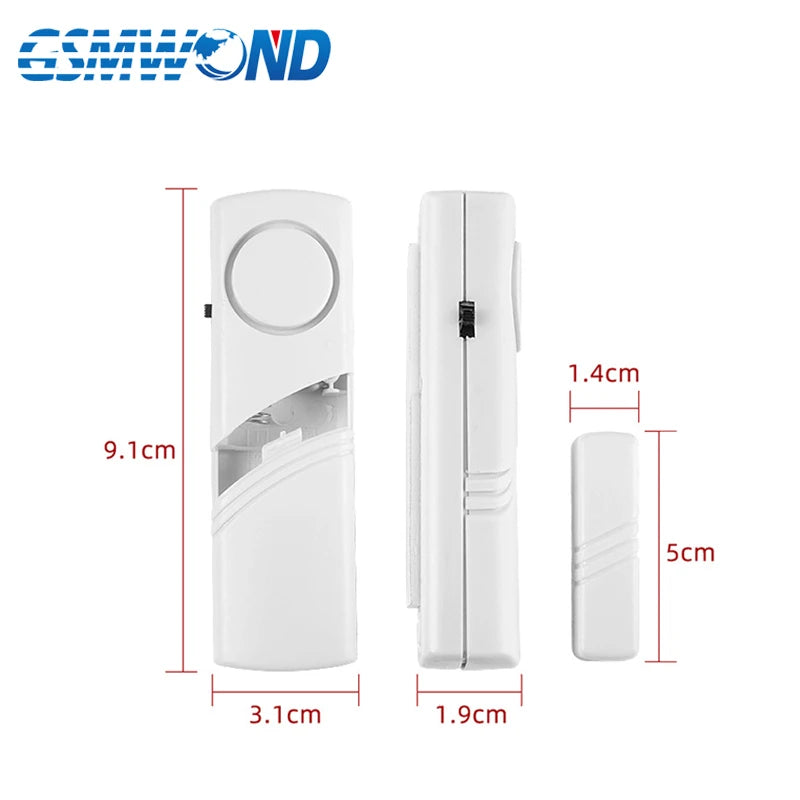 Tuya WiFi Door Window Sensor Independent Open/Close Door Detector Sound Alarm Smart Home Wireless Security Burglar Alarm