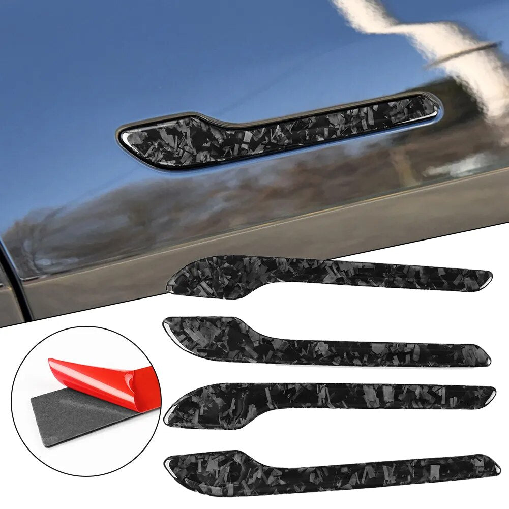 1pcs Door Handle Cover Door Handle Cover Door Handle Cover Exterior Trim For Tesla Model 3 Model Y Practical To Use
