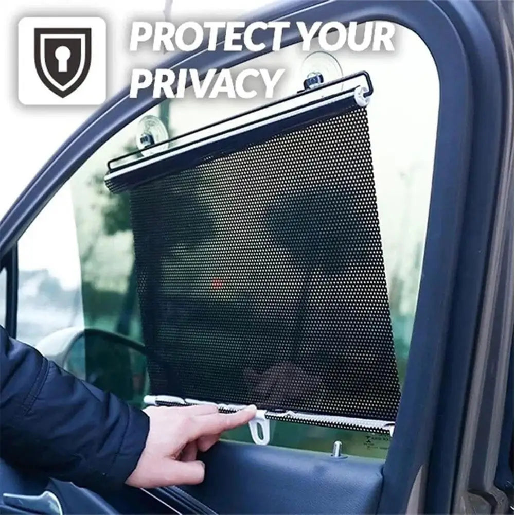 50*125cm Retractable Car Auto Side Window Sun Shade Mesh Solar Windshield Front Curtain Cover Windshield Protect Sun R6I7