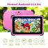 weelikeit 7 Inch Kids Tablets Android 11 1024*600 HD Ouad Core Dual Wifi 2GB 32GB Children Tablet for Kids Study with Holder