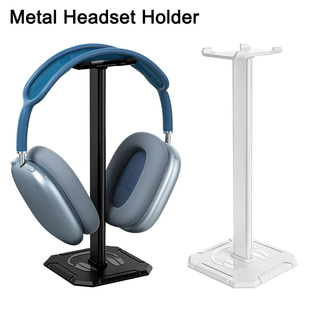 Headphone Holder Rack Aluminium Alloy Headset Support Stand Space Saving Desktop Organizer Vertical Bracket Earphone